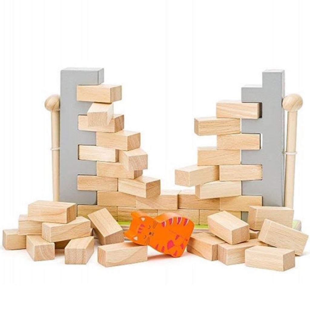 Katzengleichgewichtsspiel an der Wand - Woodyland kép 3