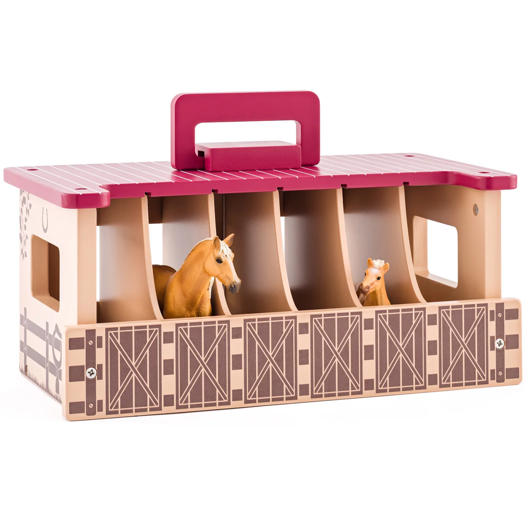 Faunica: Pferdestall-Spielset mit 3 Pferdefiguren – Woodyland kép 2