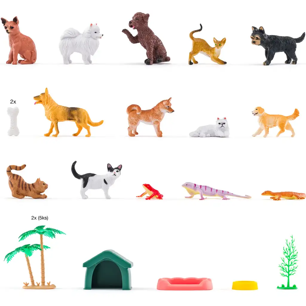 Faunica: Haustiere Spielset im Eimer - Woodyland kép 2