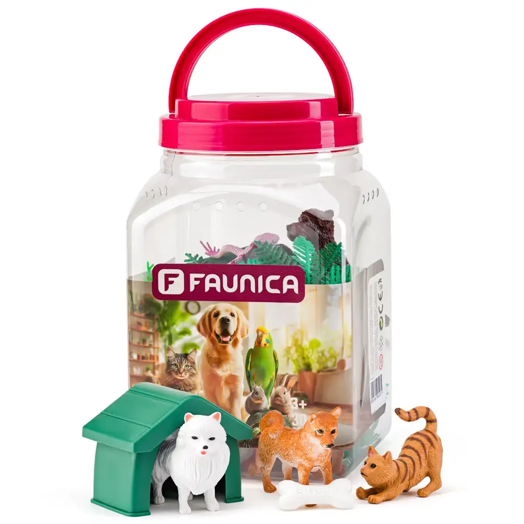 Faunica: Haustiere Spielset im Eimer - Woodyland