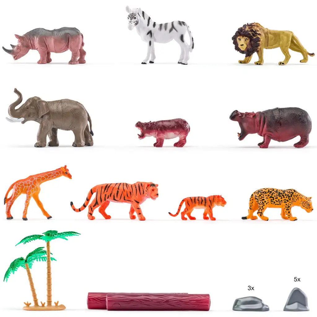 Faunica: Wildtiere Spielset im Eimer - Woodyland kép 2