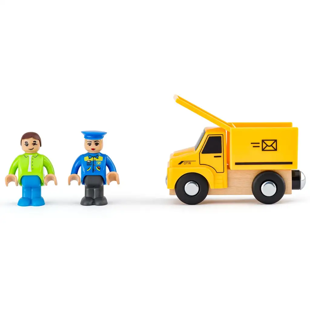 Baufahrzeuge 8-teiliges Fahrzeugset mit Figur - Woodyland kép 3