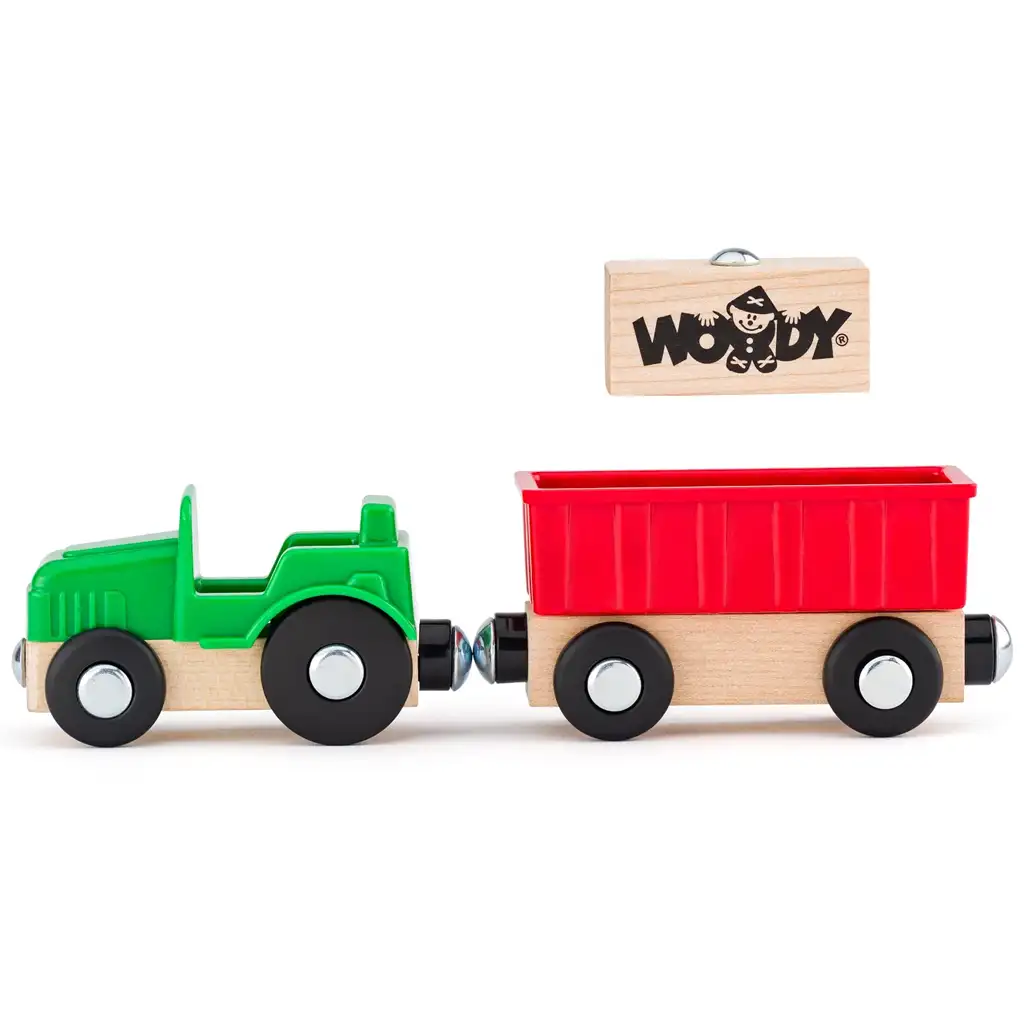 Baufahrzeuge 8-teiliges Fahrzeugset mit Figur - Woodyland kép 4