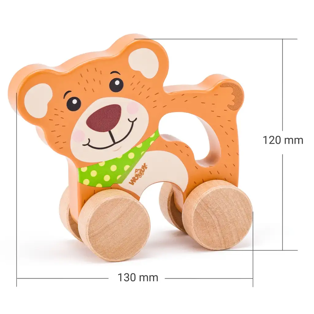 Schiebebär aus Holz mit Griff - Woodyland kép 2