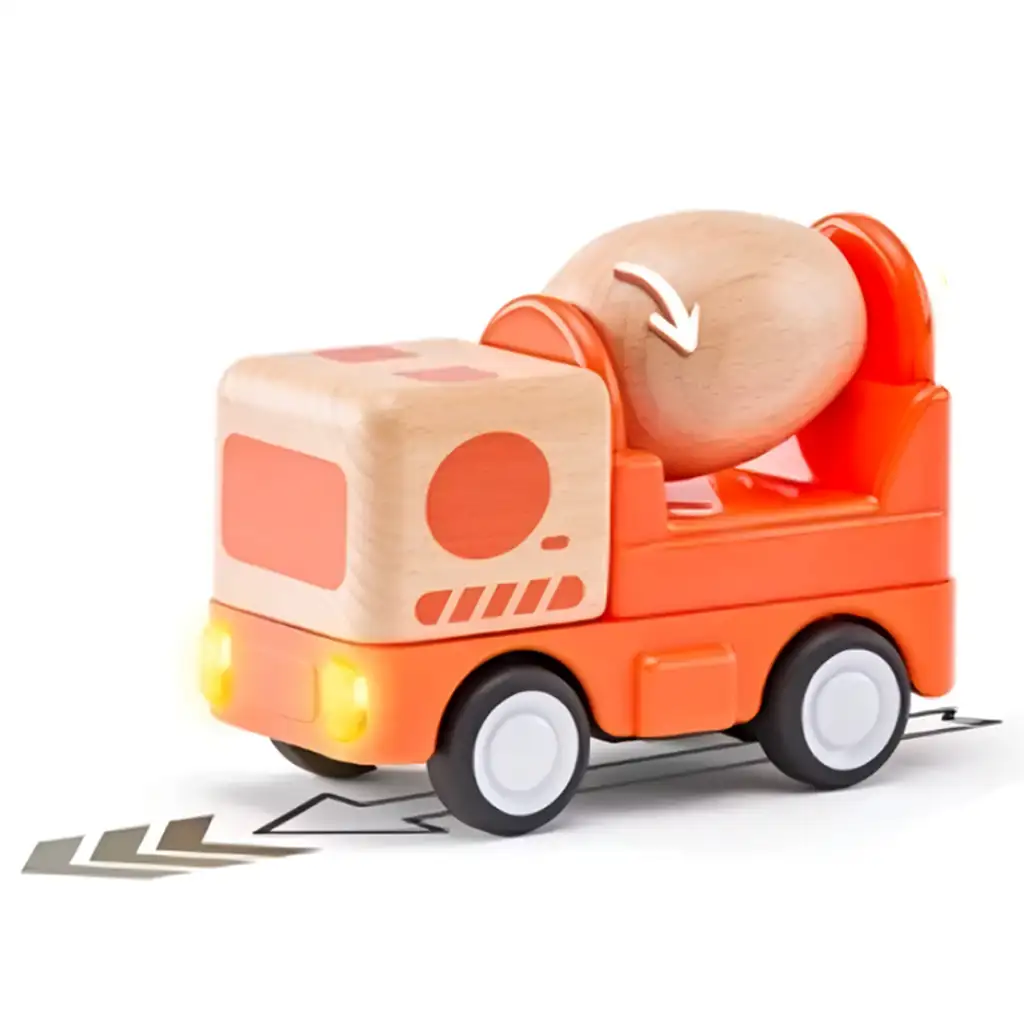 Holz-Mischwagen mit Licht und Sound - Woddyland kép 2