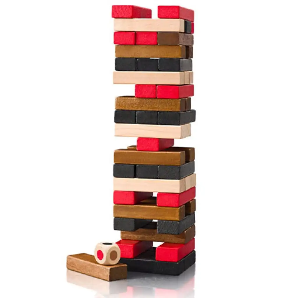 Beliebtes Turmbauspiel Jenga - Woodyland kép 2