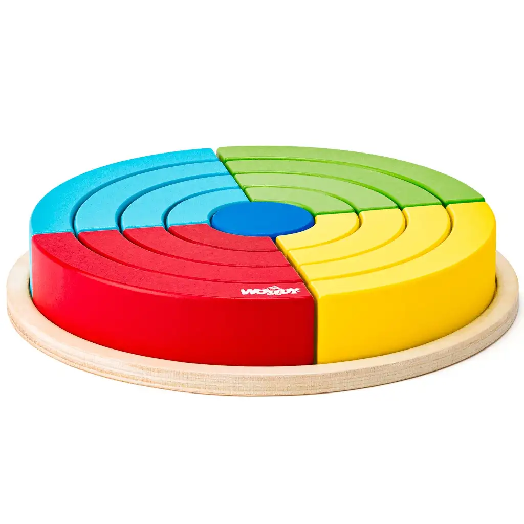 Regenbogen Balancierspiel aus Holz - Woodyland kép 2