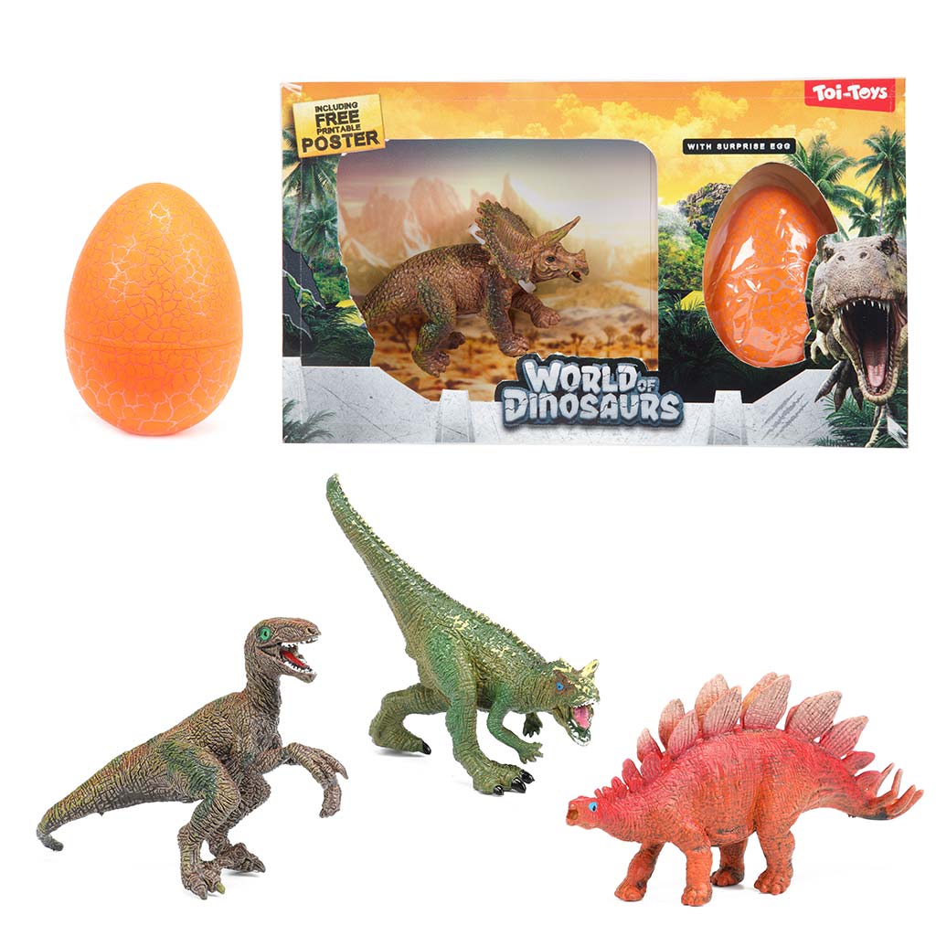 World of Dinosaurs Dinosaurier-Figur mit Überraschungsei kép 2