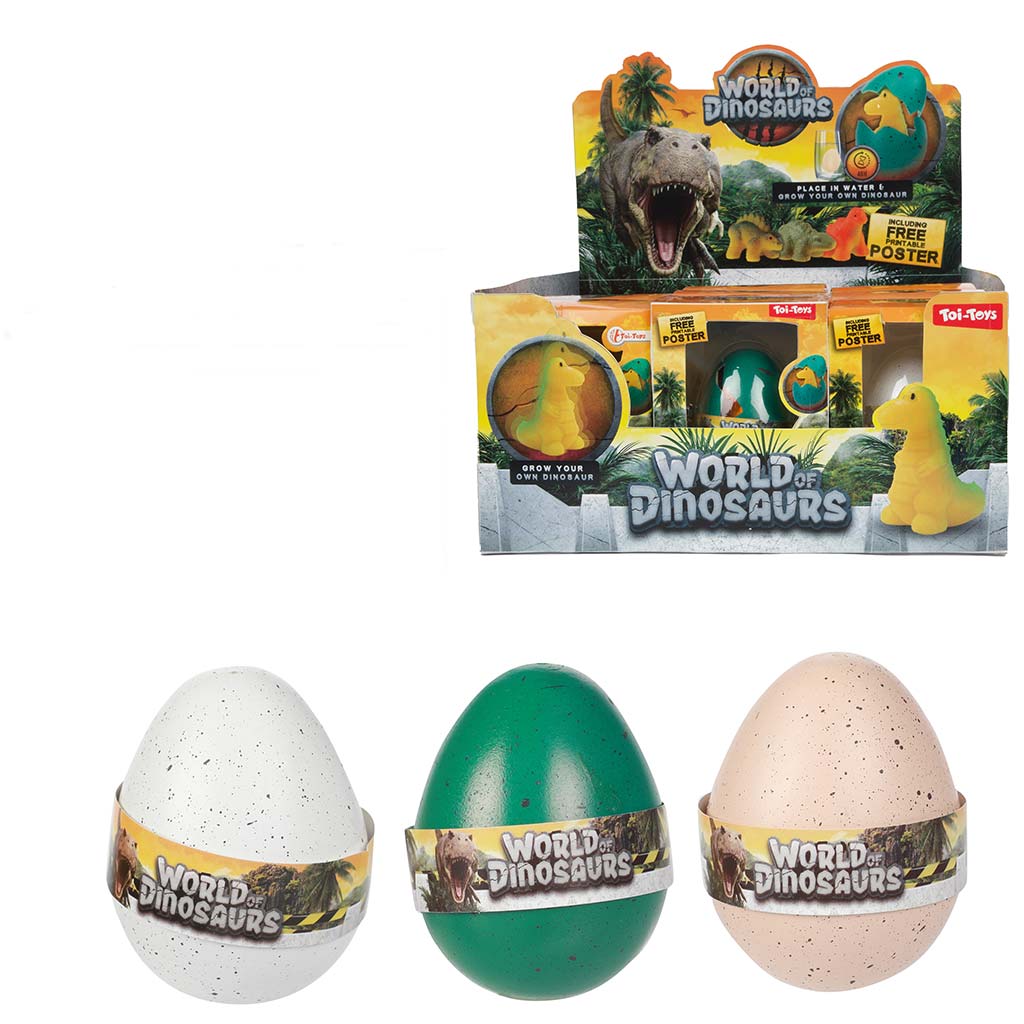 World of Dinosaurs Wachsende Dinosaurierfigur im Ei