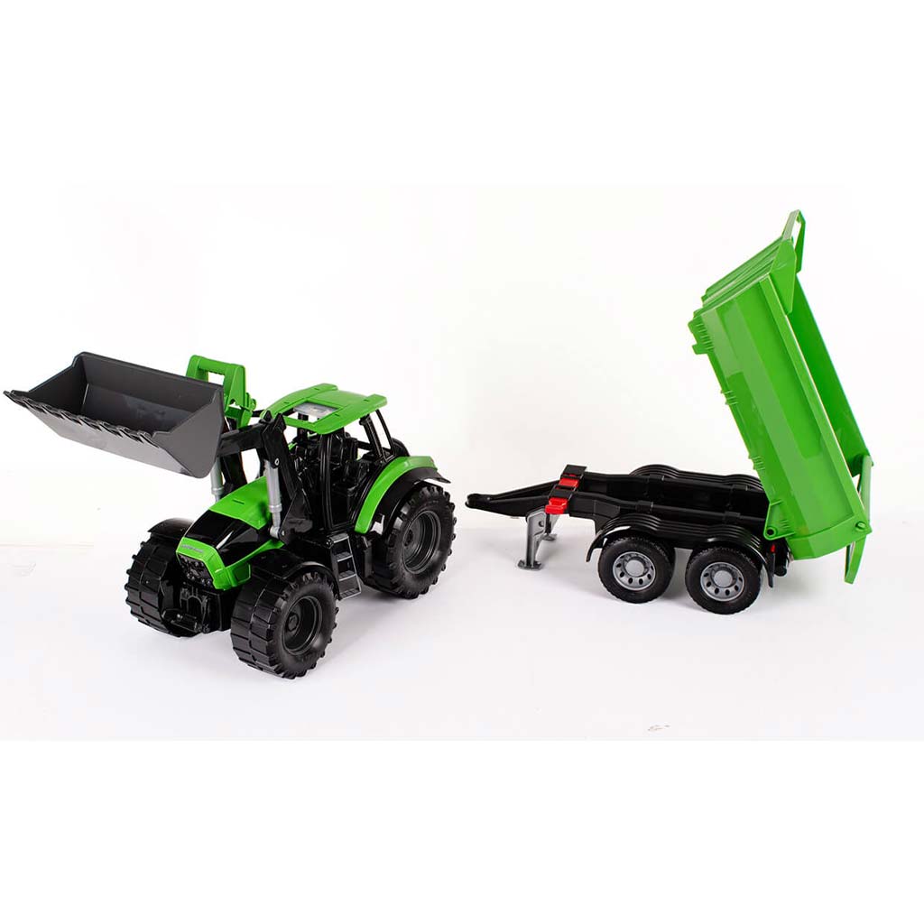 LENA: Worxx Deutz-Fahr Agrotron 7250 TTV Traktor mit Anhänger im Karton 74 cm kép 3