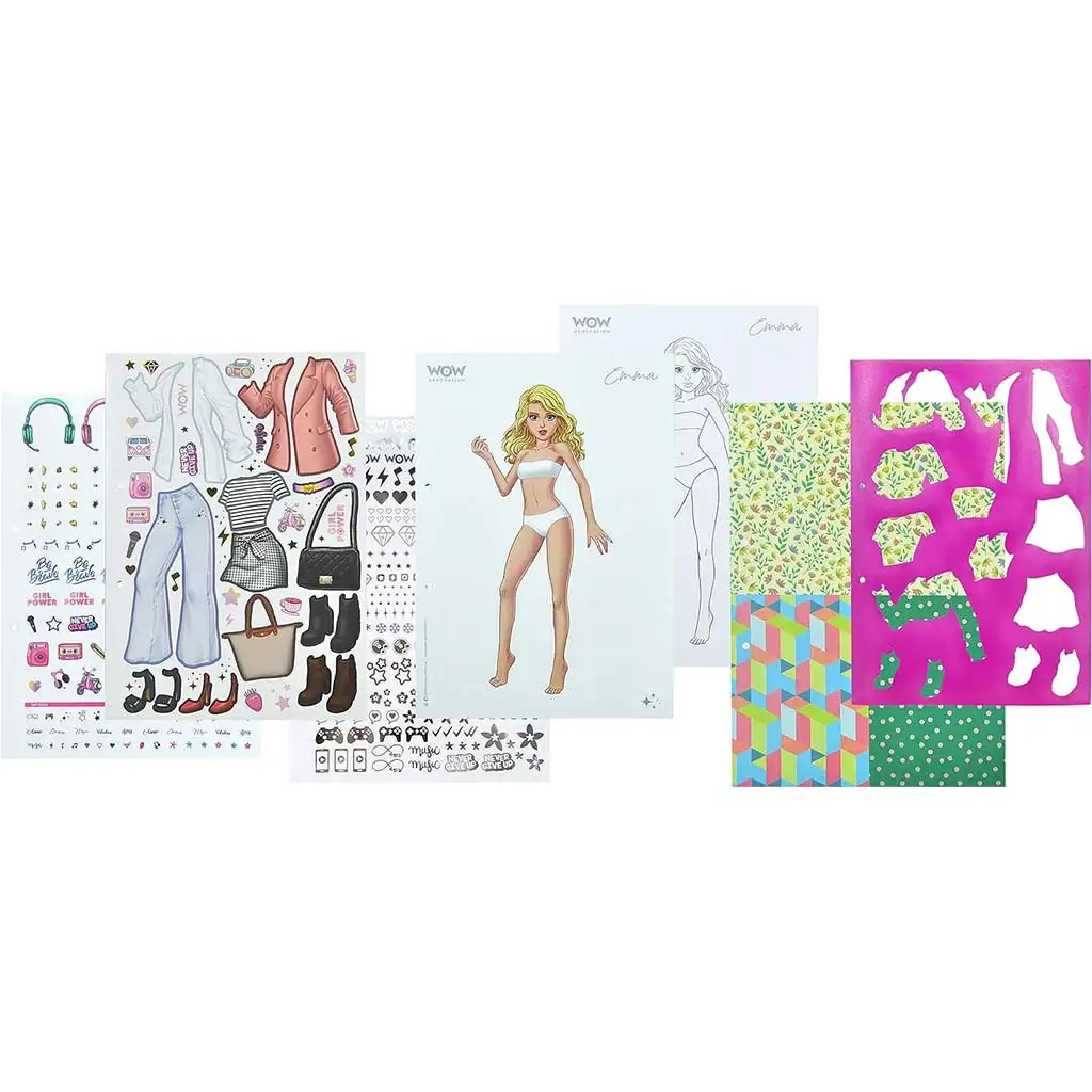 WOW Generation: Mode und Stil Sticker-Anzieh- und Beschäftigungsbuch kép 2