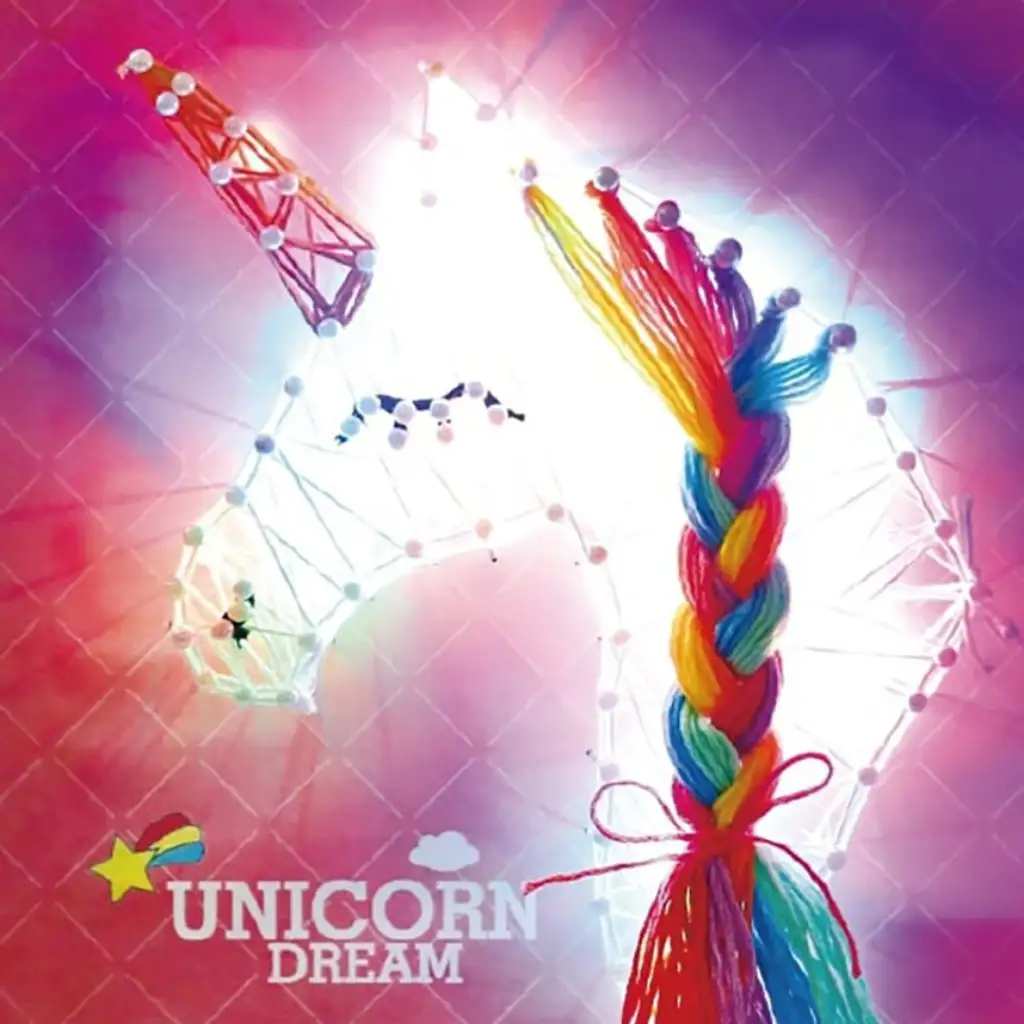 WowBox: Einhorn LED-Licht Fadenbild Bastelset kép 3