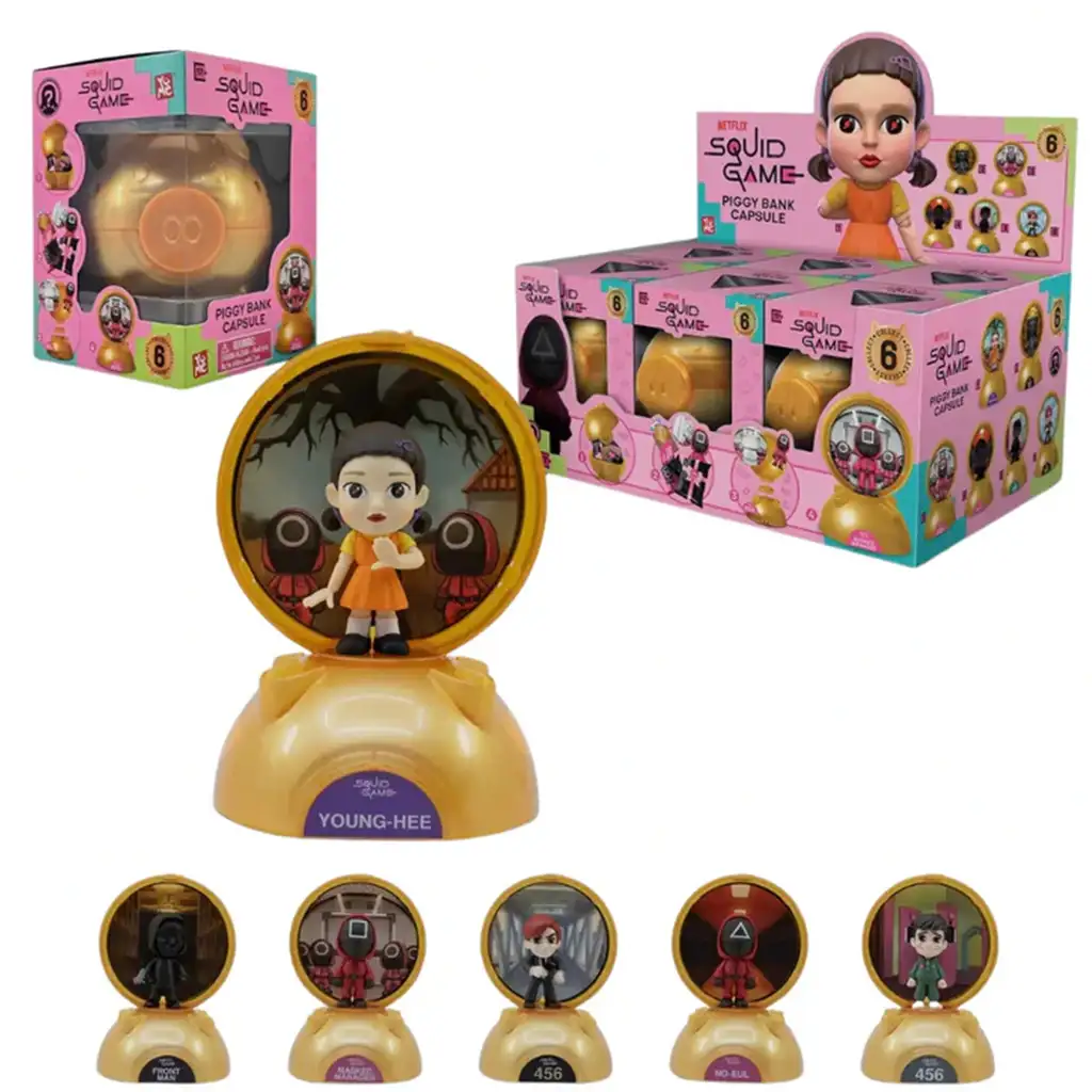 Squid Game Sparschwein Überraschungskapsel 1 Stk. kép 2
