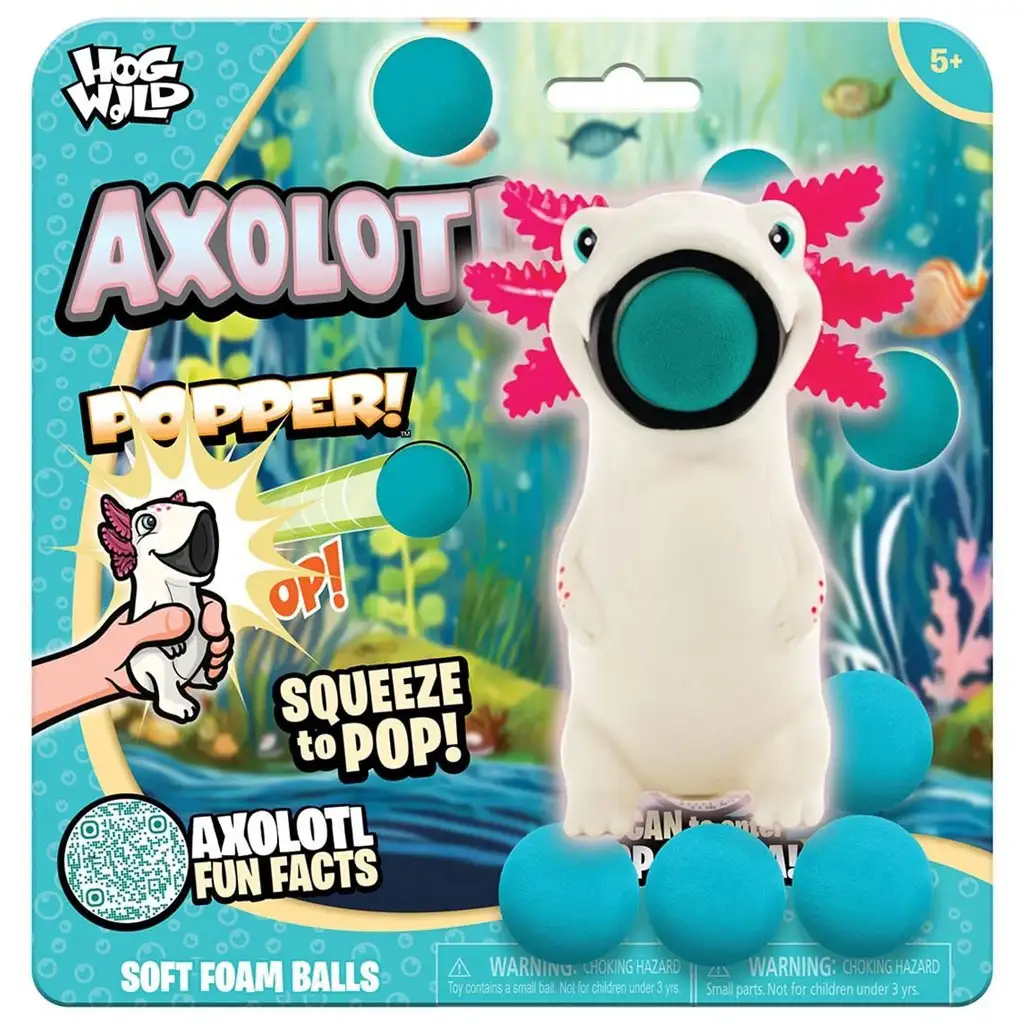 Zing: Popper Axolotl mit Abschussbällen kép 2