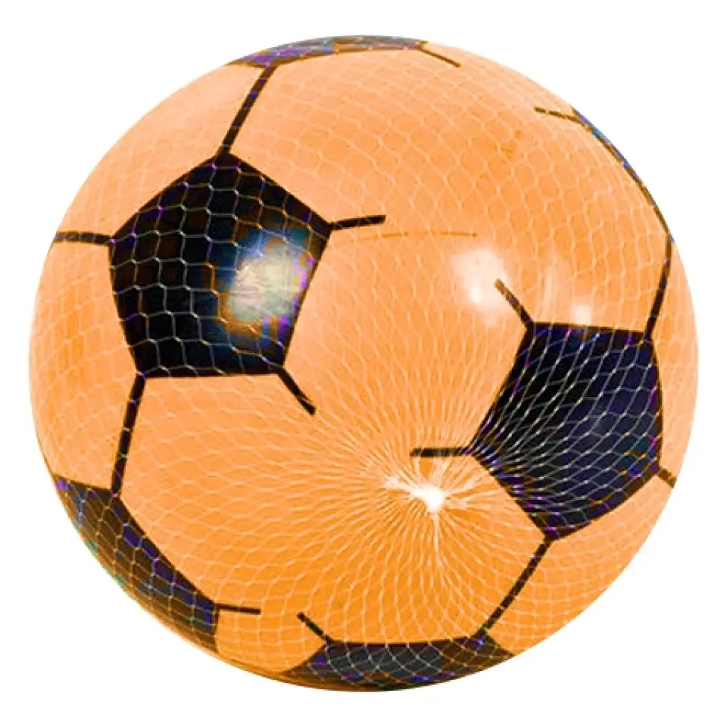 Fußballmuster-Gummiball in verschiedenen Farben, 23 cm kép 3