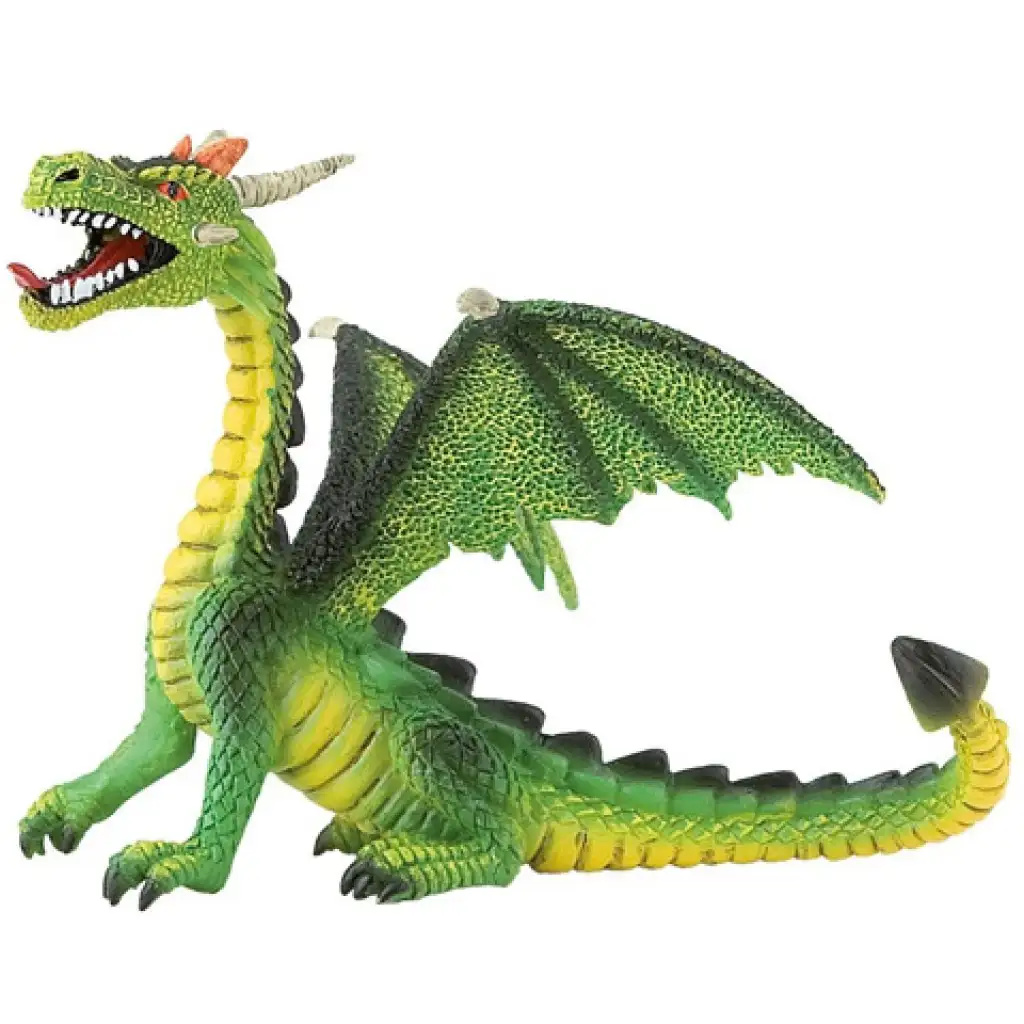 Grüne sitzende Drachen-Spielfigur - Bullyland