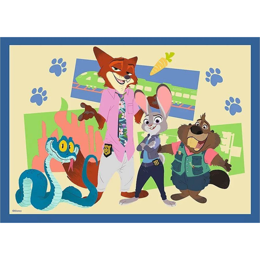 Zootropolis 2 – 4 in 1 Puzzle mit 35/48/54/70 Teilen – Trefl kép 2