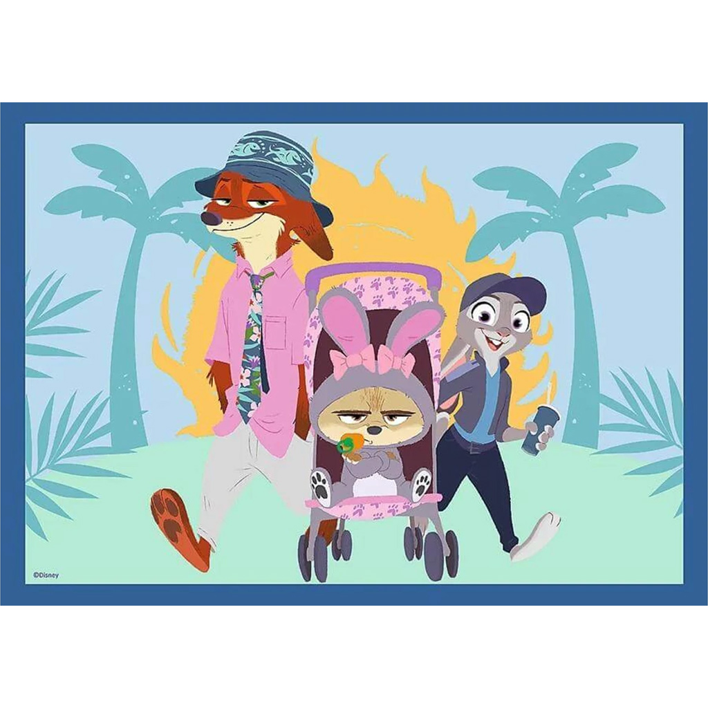 Zootropolis 2 – 4 in 1 Puzzle mit 35/48/54/70 Teilen – Trefl kép 3