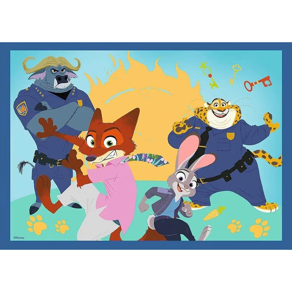 Zootropolis 2 – 4 in 1 Puzzle mit 35/48/54/70 Teilen – Trefl kép 4