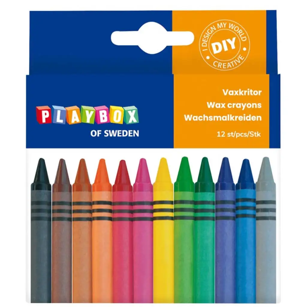 PlayBox: Zsírkréta 12db-os készlet 0,8cm kép 1