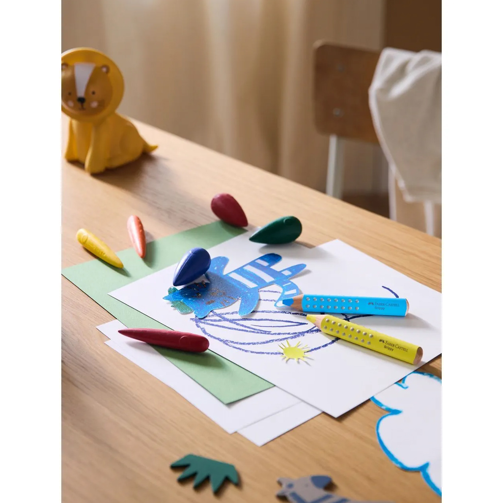 Faber-Castell: Tropfenförmiges Wachsmalkreide-Set, 4 Stück kép 2