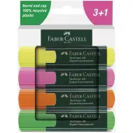 Faber-Castell: 1548 Superfluorescent 4 db-os szövegkiemelő filc szett