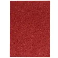 Spirit: Öntapadós csillámos dekorációs habszivacs lap piros színben A/4 1db