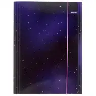 Spirit: Soft Purple csillagos űr gumis mappa A/4