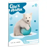 Ars Una: Cuki állatok - Jegesmedve 1.osztályos vonalas füzet A/5
