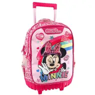 Must... Minnie egér három rekeszes, gurulós iskolatáska, hátizsák