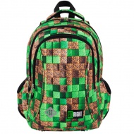 St.Right Pixel Cubes háromrekeszes ergonomikus iskolatáska, hátizsák BP26 39x27x17cm
