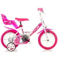 Szívecskés gyerek bicikli 12-es méretben - Dino Bikes kerékpár