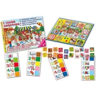 Vásárolni tanulok 4 nyelvű készségfejlesztő társasjáték - D-Toys