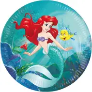 Ariel a kis hableány 8db-os papírtányér szett 23cm-es