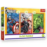 Bosszúállók: A mi hőseink 3x50db-os puzzle - Trefl