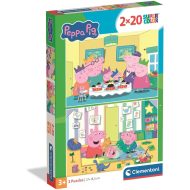 Peppa malac 2x20db-os Supercolor puzzle - Clementoni