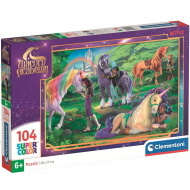 Unikornis Akadémia szivárványos barátság 104db-os Supercolor puzzle - Clementoni