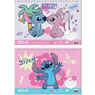 Luna: Disney Stitch kreatív színezhető vázlatfüzet matricákkal és sablonnal több változatban