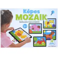 Képes nagy mozaik beillesztős fejlesztőjáték