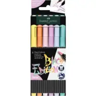 Faber-Castell: Black Edition pasztell színek 6db-os színes filctoll szett