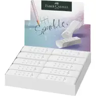 Faber-Castell: RollOn Sparkle pvc mentes radír fehér színben 1db