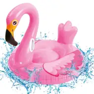 Flamingó felfújható nagy lovagló matrac 175cm