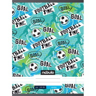 Nebulo: Tűzött vonalas football time feliratos füzet 81-32 A/4