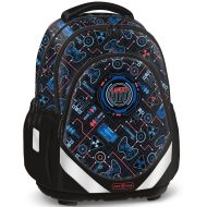 Ars Una: Gamers HUD anatómiai 33x42x21cm-es iskolatáska hátizsák