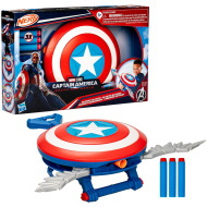 Nerf: Amerika Kapitány - Szép új világ Blaster skyshot szivacslövő pajzs - Hasbro