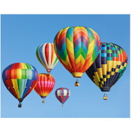 Gyémántszemes kirakó: Hőlégballon gyémántfestő szett 40x50cm