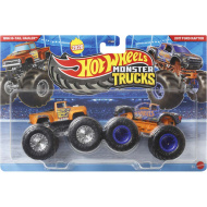 Hot Wheels Monster Trucks: 1956 Hi-Tail Hauler vs 2017 Ford Raptor kisautó 2db-os csomag 1/64 - Mattel
