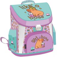 ICO: Lizzysuli prémium Lollipop Capybara mintás ergonomikus iskolatáska, hátizsák 40x33x26 cm