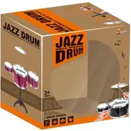 Jazz Drum állványos 4 részes fekete dob játékszett