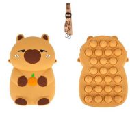 Luna: Kazura Capybara 3D figura pénztárca vállpánttal